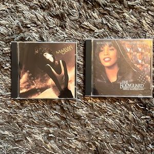 90’s CD Bundle Mariah Carey Emotions and Whitney Houston The BodyGuard.
